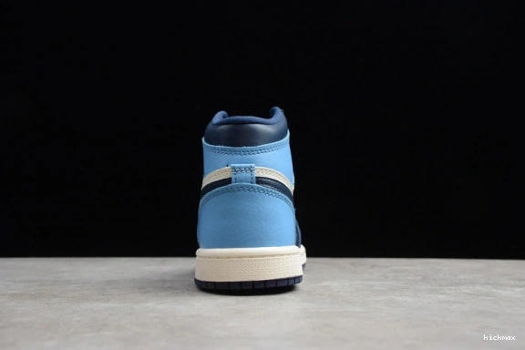 Rep Air (555088-140) Kid University 1 Kids Obsidian 555088-140 Jordan Blue 0512